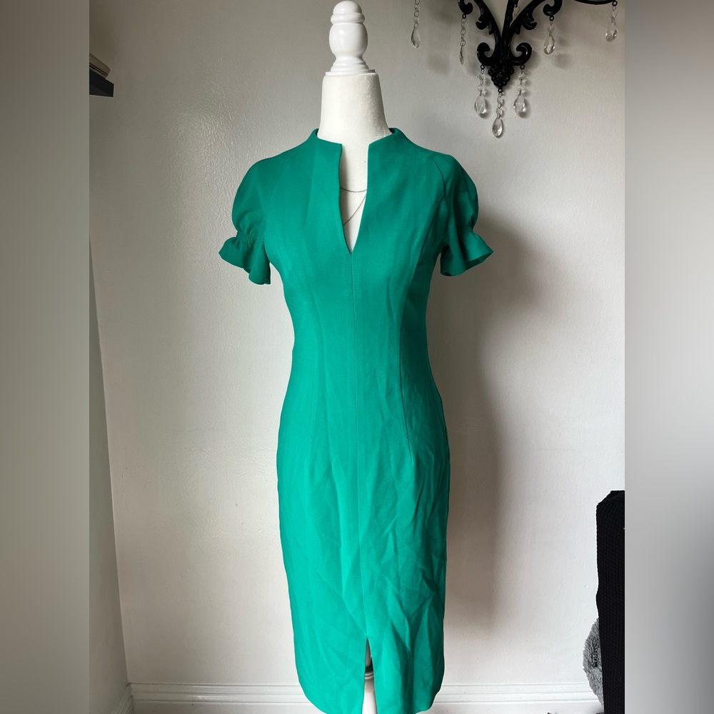 Black Halo Patel Sheath dress